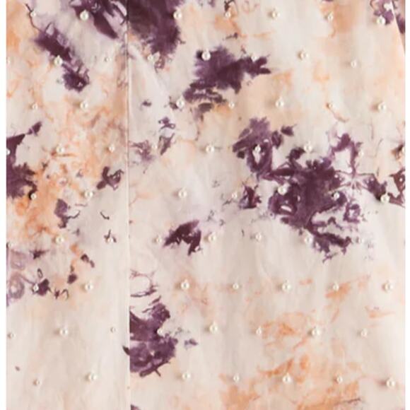 NWT SCOTCH & SODA COTTON TIEDYE TOP WITH PEARL DETAILS XS - Picture 8 of 15